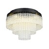 Миниатюра фото потолочная люстра lumion spirals 6576/11cr черный | 220svet.ru