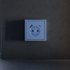 Миниатюра фото накладка для розетки с заземлением и защитными шторками, с usb a+c voltum s70 vls001015 (деним) | 220svet.ru