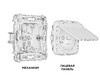 Миниатюра фото розетка с крышкой ip44 ambrella volt quant omega mo368010 | 220svet.ru