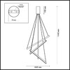 Миниатюра фото подвесной светодиодный светильник odeon light cometa 3860/48b | 220svet.ru