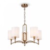 Миниатюра фото подвесная люстра freya riverside fr1007pl-05bs | 220svet.ru