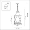 Миниатюра фото уличный подвесной светильник odeon light sation 4045/3 | 220svet.ru