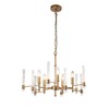 Миниатюра фото подвесная люстра indigo favara 11040/5p brass v000460 | 220svet.ru