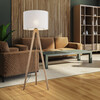 Миниатюра фото торшер с тканевым абажуром tk lighting grand tk 16007 | 220svet.ru