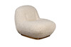 Миниатюра фото кресло без подлокотников букле бежевое garda decor 58db-19290 | 220svet.ru