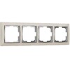 Миниатюра фото рамка на 4 поста werkel w0041903 слоновая кость/хром 4690389160912 | 220svet.ru