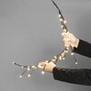 Миниатюра фото светодиодная ветвь 0,5м тепло-белая 24в, 52 led, провод черный пвх, ip54, комплект 3шт ltc ltc-13324 | 220svet.ru