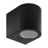 Миниатюра фото уличный настенный светильник uniel uul-p51a 6w/gu10 ip65 black ul-00010510 | 220svet.ru