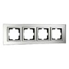 Миниатюра фото рамка 4-постовая mono electric style glass зеркало 107-700000-163 | 220svet.ru