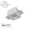 Миниатюра фото точечный встраиваемый гипсовый arte lamp invisible a9286pl-1wh | 220svet.ru