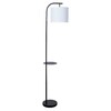 Миниатюра фото торшер arte lamp connor a4053pn-1bk | 220svet.ru