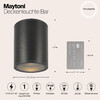 Миниатюра фото уличный светодиодный светильник maytoni bar o306cl-l7gf | 220svet.ru