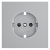 Миниатюра фото накладка для розетки с заземлением и защитными шторками voltum s70 vls000716 (серый) | 220svet.ru