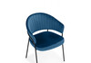 Миниатюра фото стул на металлокаркасе woodville лео синий (h-58) / черный 672327 | 220svet.ru