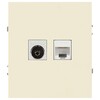 Миниатюра фото розетка эра arktik 16-3110-02 комбинированная rj45+tv слоновая кость б0070495 | 220svet.ru