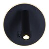 Миниатюра фото настенный светодиодный светильник reluce 86203-9.2-001kt led12w+usb bk | 220svet.ru