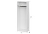 Миниатюра фото шкаф комплектация 1 woodville даиго с антресолью белый текстурный 676147 | 220svet.ru