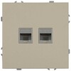 Миниатюра фото розетка эра galaxy 15-3108-04 информационная двойная 2xrj45 ip20 шампань б0070762 | 220svet.ru
