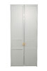 Миниатюра фото шкаф двухдверный с полками и штангой garda decor 151sv-00009 | 220svet.ru