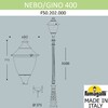 Миниатюра фото парковый фонарь fumagalli nebo/gino f50.202.000.axe27 | 220svet.ru