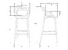 Миниатюра фото стул барный dobrin masters bar lmzl-pp601c-n_p-b-03-11096 | 220svet.ru