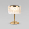 Миниатюра фото настольная лампа с перламутром eurosvet sandra 208101 латунь | 220svet.ru
