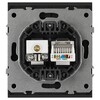 Миниатюра фото розетка эра arktik 16-3110-05 комбинированная rj45+tv антрацит б0070498 | 220svet.ru