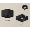 Миниатюра фото комплект накладного светильника ambrella light techno spot xs7833010 sbk черный песок (c7833, n7711) | 220svet.ru