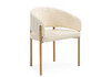 Миниатюра фото стул на металлокаркасе woodville janin white / wooden metal 15931 | 220svet.ru
