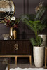 Миниатюра фото веточка эвкалипта с цветами листья бордовые garda decor 9f28558br | 220svet.ru