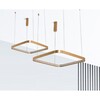Миниатюра фото подвесной светодиодный светильник italline it013-6024 gold 3000k | 220svet.ru