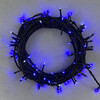 Миниатюра фото гирлянда нить 10м синяя с мерцанием белого диода 24в, 100 led, провод черный пвх, ip54 ltc pst100blw-11-1b | 220svet.ru