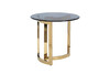 Миниатюра фото стол журнальный темн.стекло/золото garda decor 47ed-et062gold | 220svet.ru
