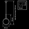 Миниатюра фото подвесной светильник lightstar globo 813021 | 220svet.ru