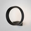 Миниатюра фото уличный настенный светодиодный светильник elektrostandard ring 1710 techno led черный a054933 | 220svet.ru