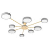 Миниатюра фото потолочный светильник loft it sunrise 10316/8 grey | 220svet.ru