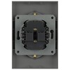 Миниатюра фото розетка эра arktik 16-2107-06 без заземления двойная 2x2p 16а-250в графит б0071686 | 220svet.ru