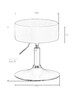 Миниатюра фото пуф dobrin danny black lm-2050_b-m_cb-white-12907 | 220svet.ru