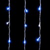 Миниатюра фото гирлянда занавес 2 x 2 м синий с мерцанием белого диода 220в, 400 led, провод прозрачный пвх, ip54 ltc pcl402blw-10-2b | 220svet.ru