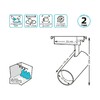 Миниатюра фото трековый светодиодный светильник gauss track light led tr084 | 220svet.ru