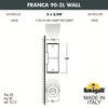 Миниатюра фото светильник уличный настенный fumagalli franca 90-2l wall  3a7.003.000.lxu2l | 220svet.ru