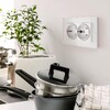 Миниатюра фото рамка для двойной розетки werkel w0081101 4690389160219 | 220svet.ru