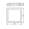 Миниатюра фото потолочный светодиодный светильник kanlux tybia m 25w-nw-se gy 24646 | 220svet.ru