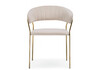 Миниатюра фото стул на металлокаркасе woodville kamelia бежевый-золотой 15897 | 220svet.ru
