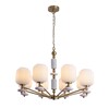 Миниатюра фото подвесная люстра lumion alegra 8334/8 бронза | 220svet.ru