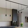 Миниатюра фото подвесной трековый светильник elektrostandard gu10 85021/01 черный/золото a064794 | 220svet.ru