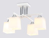 Миниатюра фото потолочная люстра на штанге ambrella light traditional loft tr tr303041/4 wh | 220svet.ru