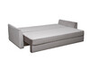 Миниатюра фото диван трехмесстный раскладной garda decor 179vd-mores(k)-velv sbeg+velv ecru+umbr sbeg | 220svet.ru