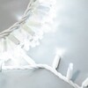 Миниатюра фото гирлянда нить шатровая с колпачком 10м белая с мерцанием белого диода, 300 led, провод белый каучук ltc pst300blwcap-18-2w | 220svet.ru