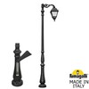 Миниатюра фото парковый фонарь fumagalli tabor adam/simon 1l  u33.205.m10.axh27 | 220svet.ru